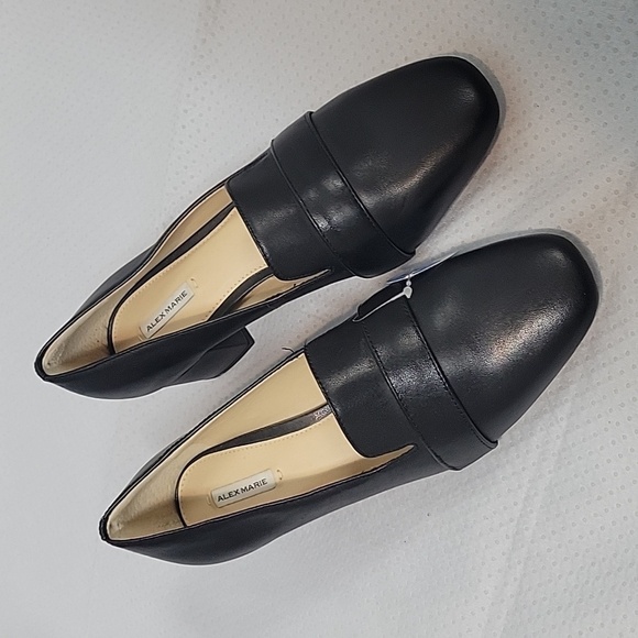 Alex Marie Airfit Perison Pumps Loafers, black leather size 8 womens - Picture 2 of 10